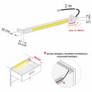 Schubladenbeleuchtung mit integriertem PIR Sensor und Anschlusskabel 414 bis 1164mm 1164mm - 11W warmweiß 3000K