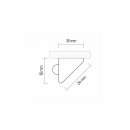 FUTURA PIR LED-Beleuchtung für den Kleiderschrank warmweiß (3000K) Links 800mm