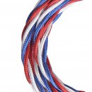 Textile cable twisted 3C blue white red 3 meter Bailey