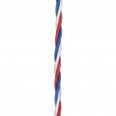 Textile cable twisted 3C blue white red 3 meter Bailey