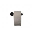 LemiArts toilet paper holder Industrial Design black malleable iron Steam Punk