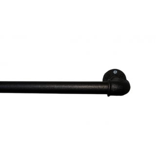 LemiArts Industrial Design wardrobe 50cm incl. 5 hooks black malleable iron