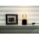 Table lamp E27 black - without bulb