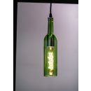 Pendant lamp Bottle Moselle green E27 1,5m