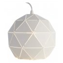 DEKOLIGHT Pendant lamp, Asterope, round white 1xE27 60W