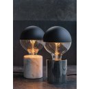 Tischlampe Marmor wei&szlig; E27 60W