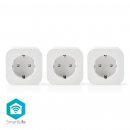 Nedis SmartLife Smart Stecker - Wi-Fi - 3680 W - Type F (CEE 7/3) - 0 - 55 °C - Android / IOS - weiss