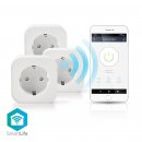 Nedis SmartLife Smart Plug 2500W 3 Pack Android & iOS Wifi No Hub Required