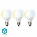 NEDIS SmartLife WLAN LED E27 3-pack 9W 800lm Dimmable...