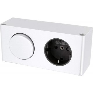 Surface-mounted socket outlet with switch - 230V 16A 3500W - Table socket outlet Under-cabinet socket outlet